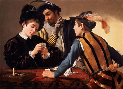 The Cardsharps by Michelangelo Merisi Caravaggio